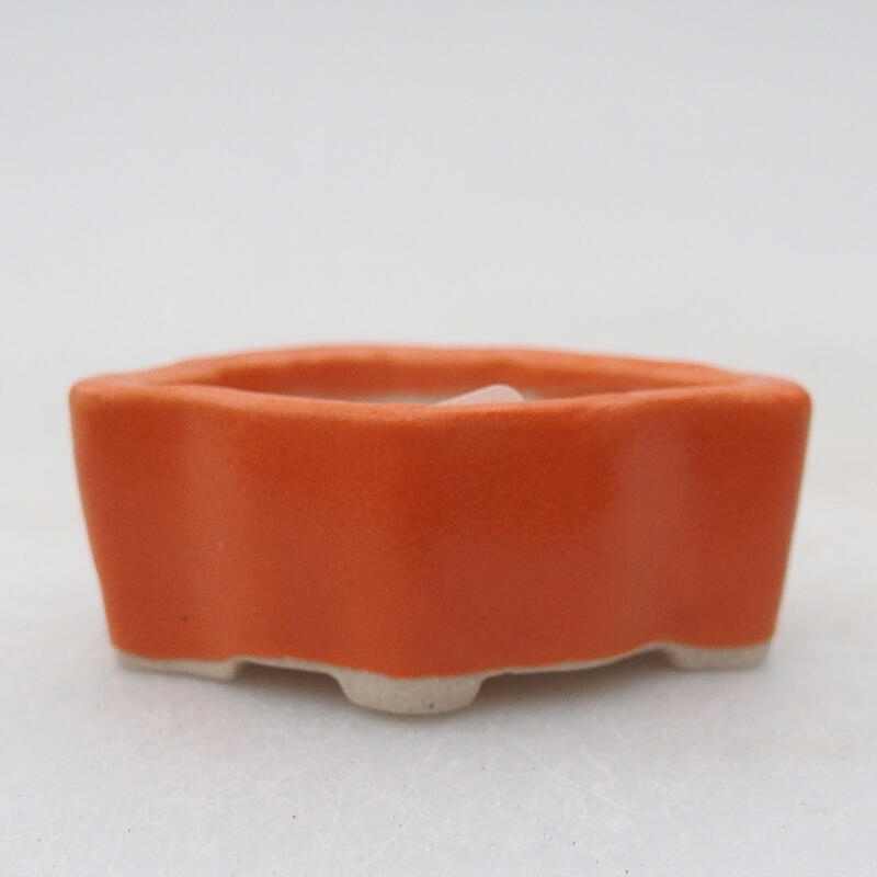 Bonsaischale aus Keramik 5 x 3 x 2 cm, orange