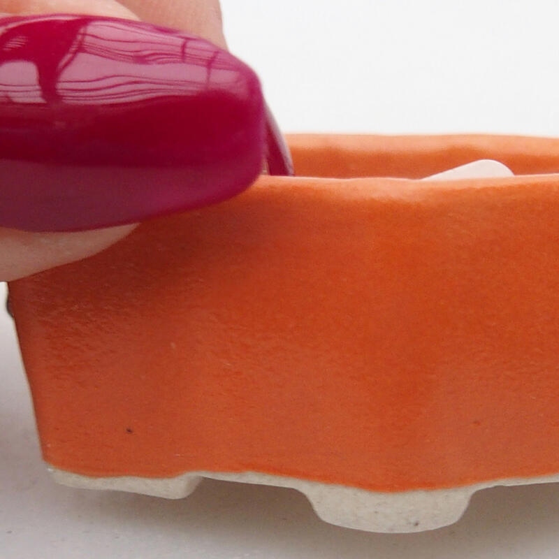 Bonsaischale aus Keramik 5 x 3 x 2 cm, orange
