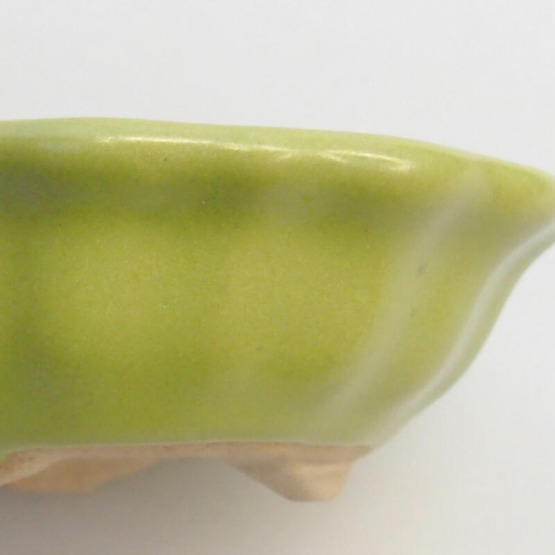 Bonsaischale aus Keramik 5 x 5 x 2 cm, grün