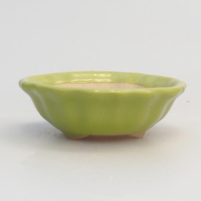 Bonsaischale aus Keramik 5 x 5 x 2 cm, grün