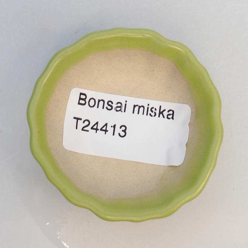 Bonsaischale aus Keramik 5 x 5 x 2 cm, grün