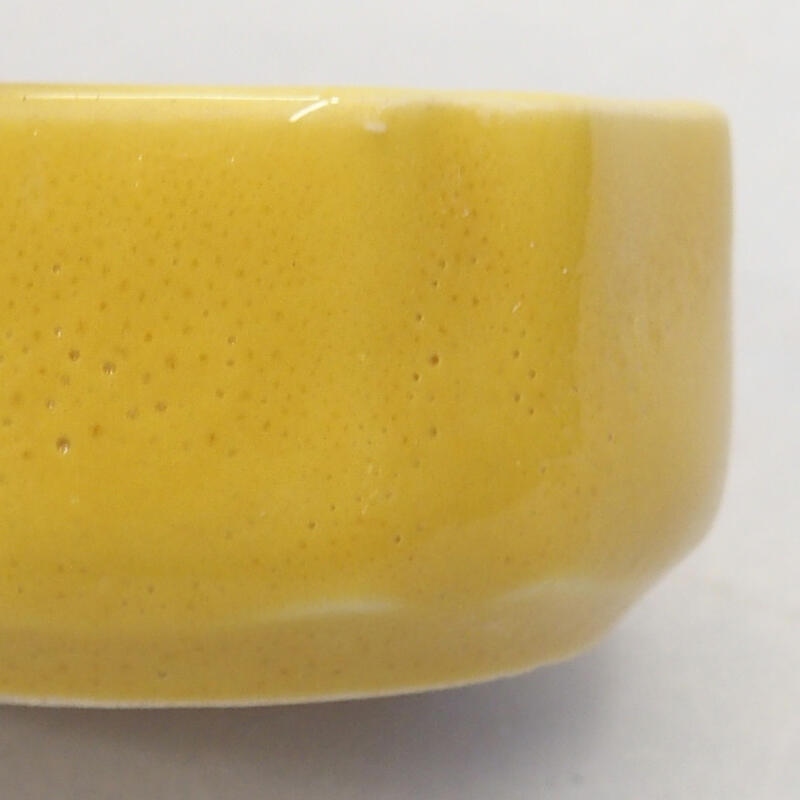 Bonsaischale aus Keramik 5 x 5 x 2 cm, gelb