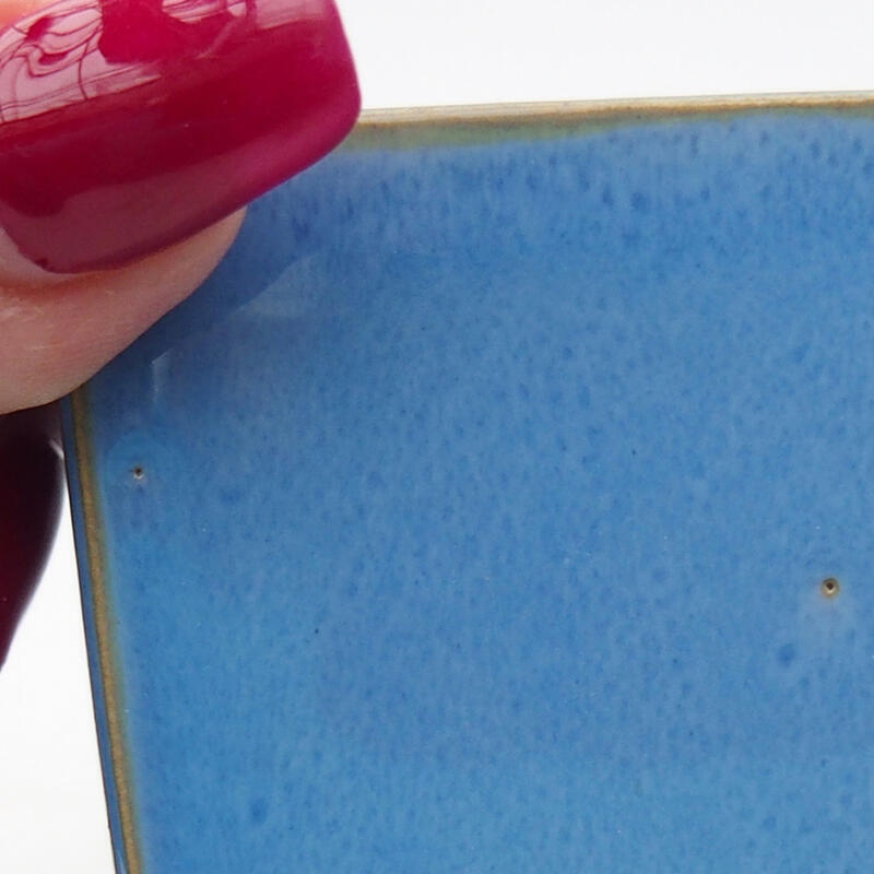 Bonsaischale aus Keramik 5 x 5 x 5 cm, Farbe blau