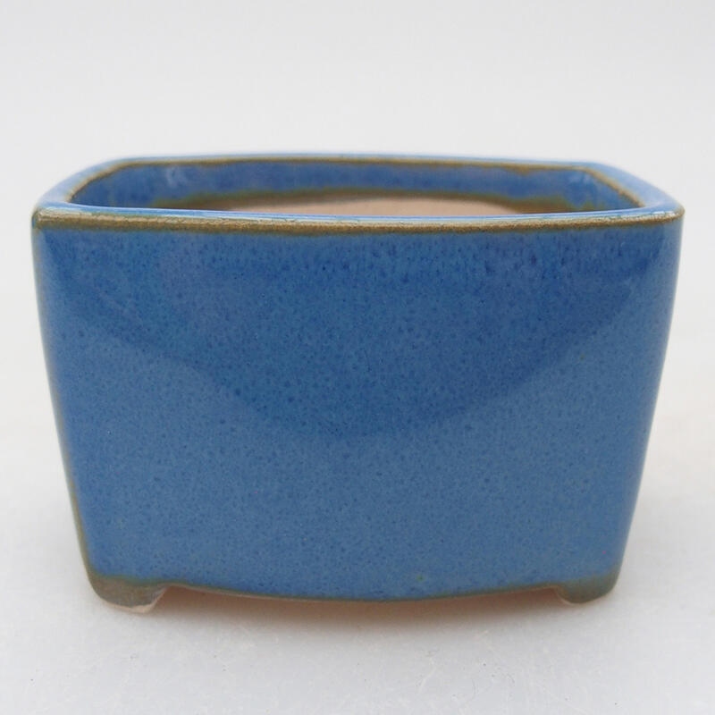 Bonsaischale aus Keramik 6,5 x 5,5 x 4 cm, Farbe blau