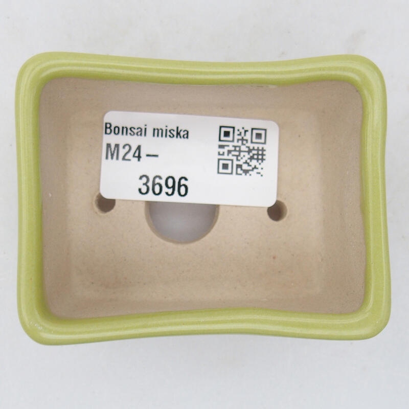 Bonsaischale aus Keramik 6,5 x 5 x 3,5 cm, grün