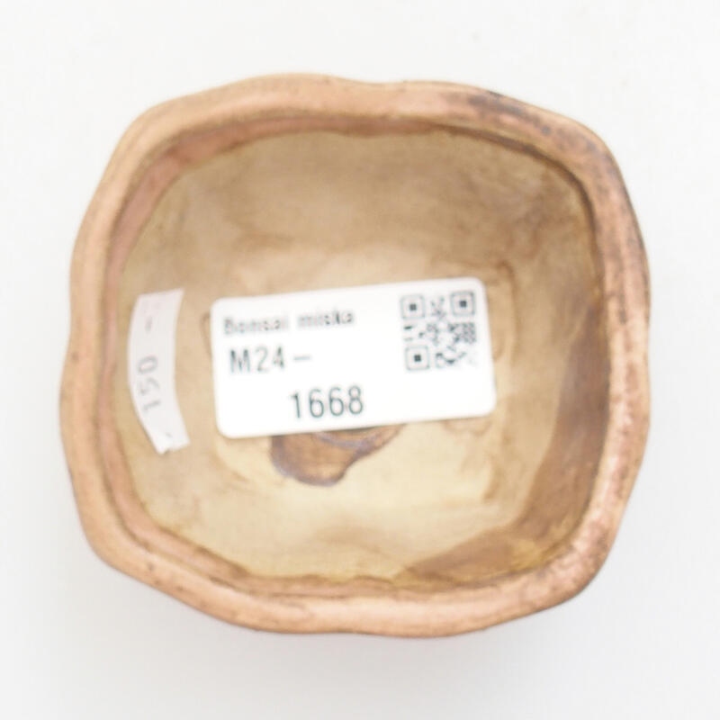 Bonsaischale aus Keramik 6,5 x 6,5 x 3,5 cm, rosa