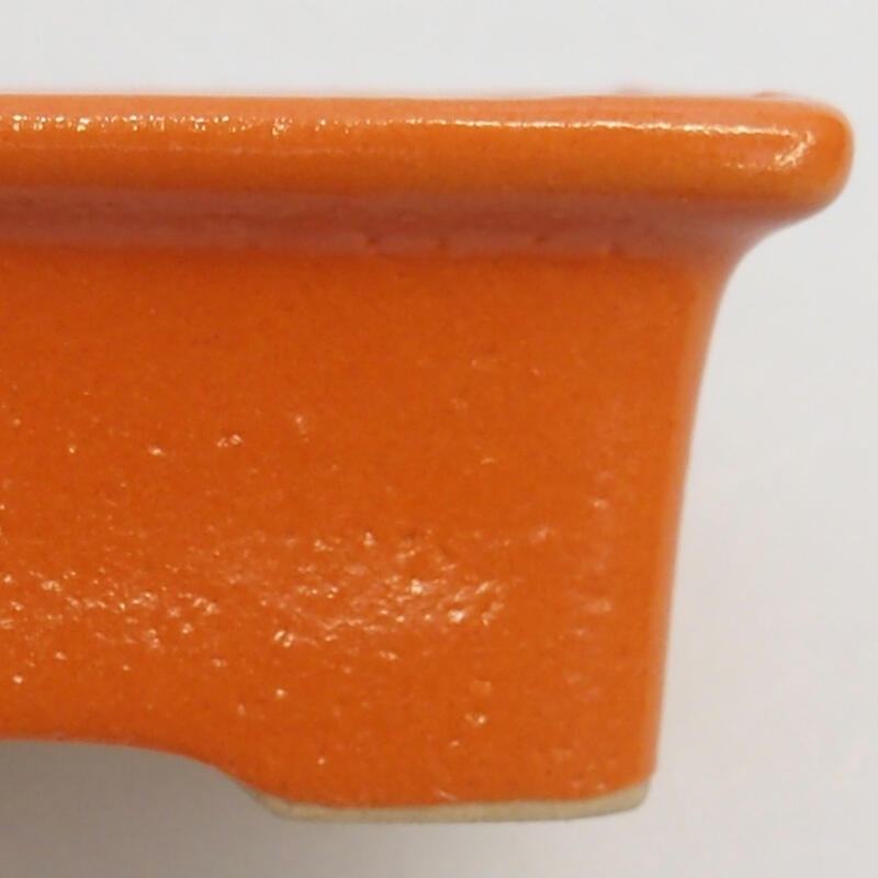 Bonsaischale aus Keramik 6 x 4,5 x 2,5 cm, orange