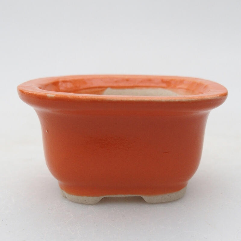 Bonsaischale aus Keramik 6 x 5 x 3 cm, orange