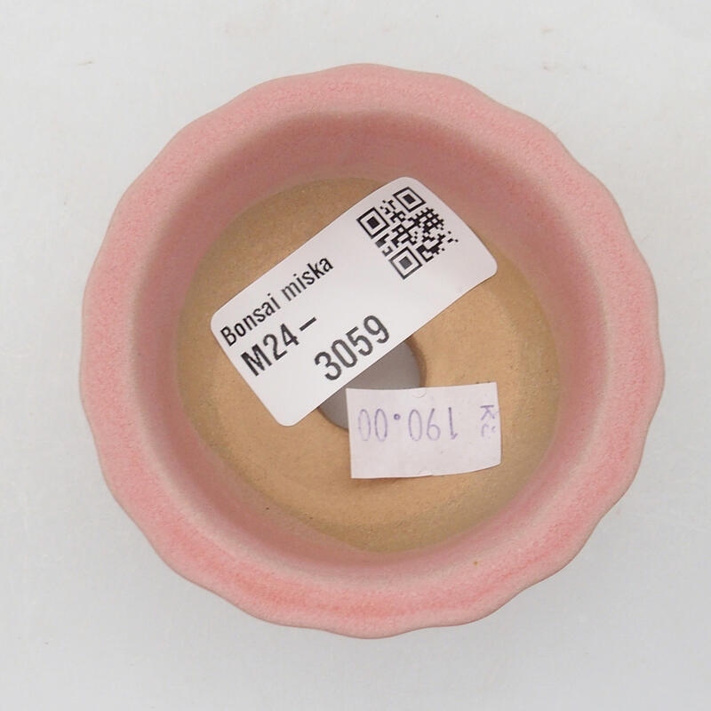 Bonsaischale aus Keramik 6 x 6 x 3,5 cm, rosa