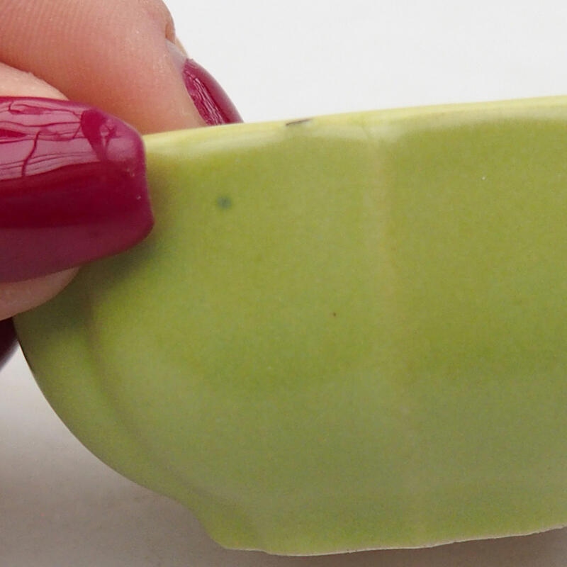 Bonsaischale aus Keramik 6 x 6 x 3 cm, grün