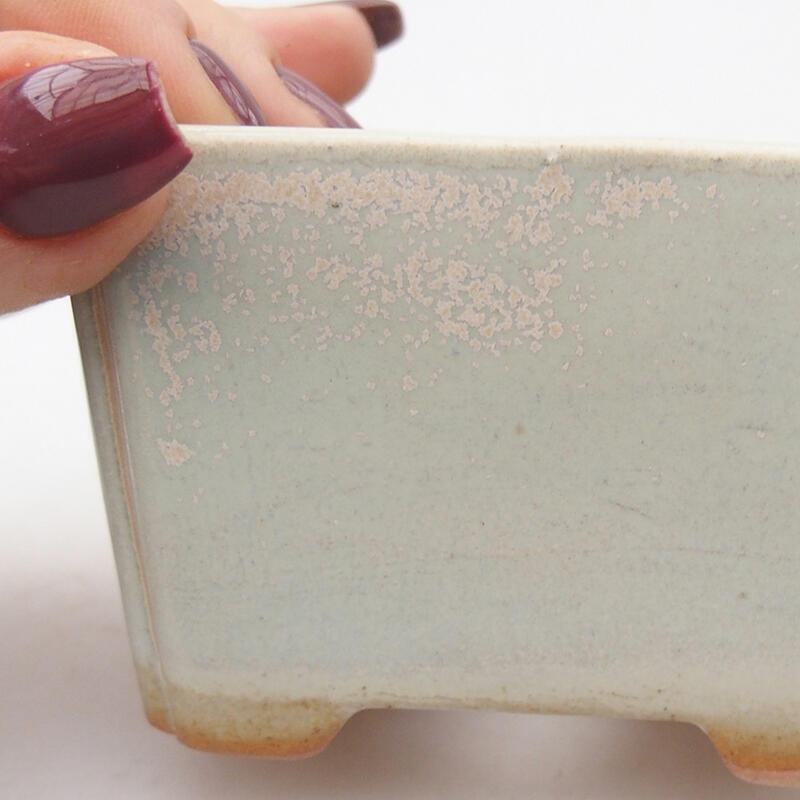 Bonsaischale aus Keramik 7,5 x 6 x 5 cm, grün