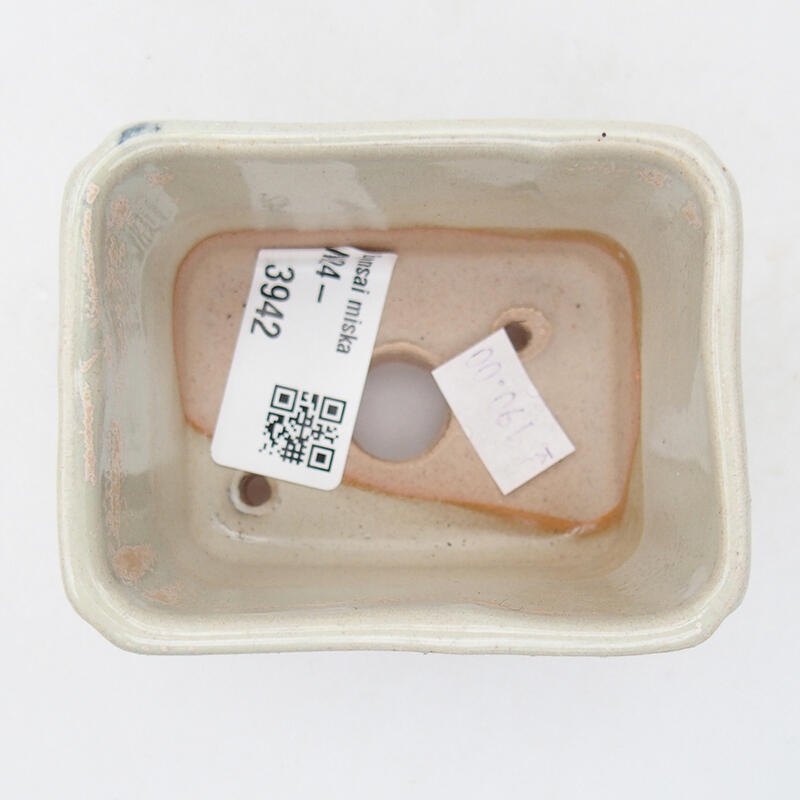 Bonsaischale aus Keramik 7,5 x 6 x 5 cm, grün