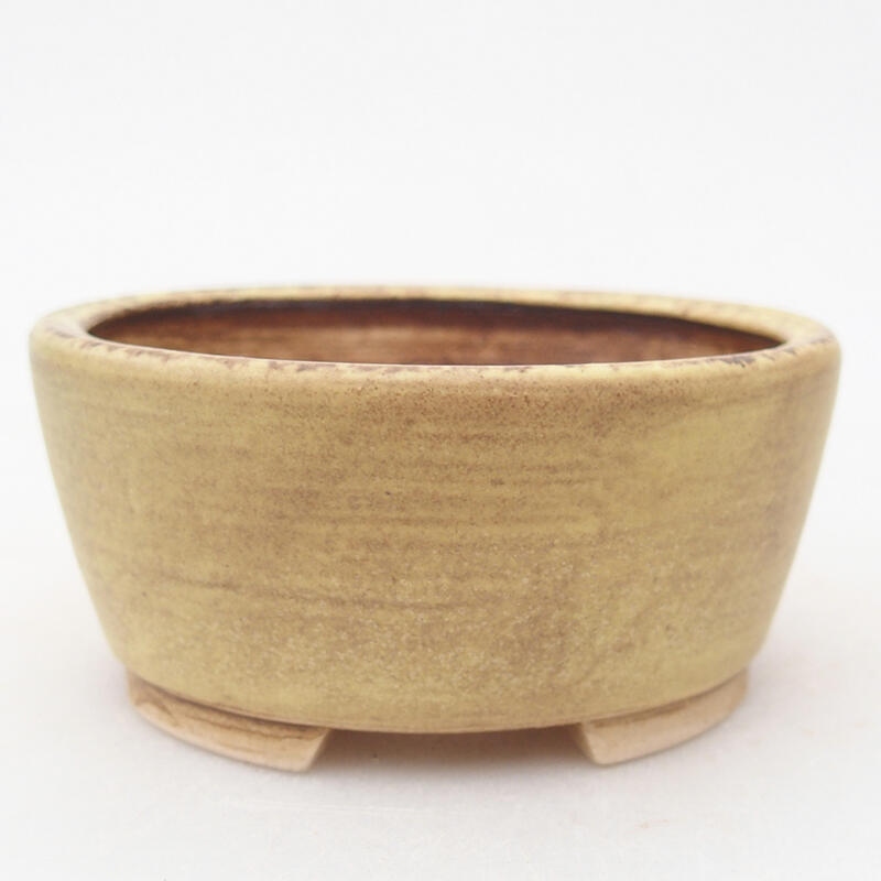 Bonsaischale aus Keramik 7,5 x 7 x 4 cm, grün