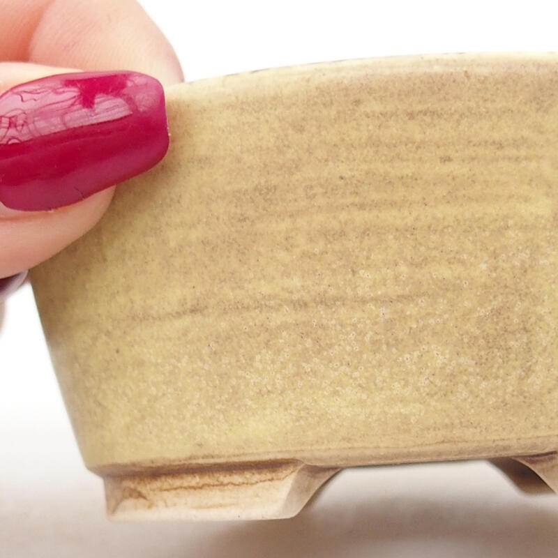 Bonsaischale aus Keramik 7,5 x 7 x 4 cm, grün