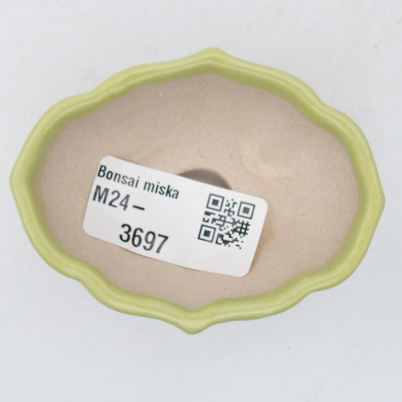 Bonsaischale aus Keramik 7 x 5 x 3,5 cm, grün