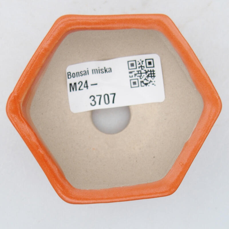 Bonsaischale aus Keramik 7 x 6 x 3 cm, orange