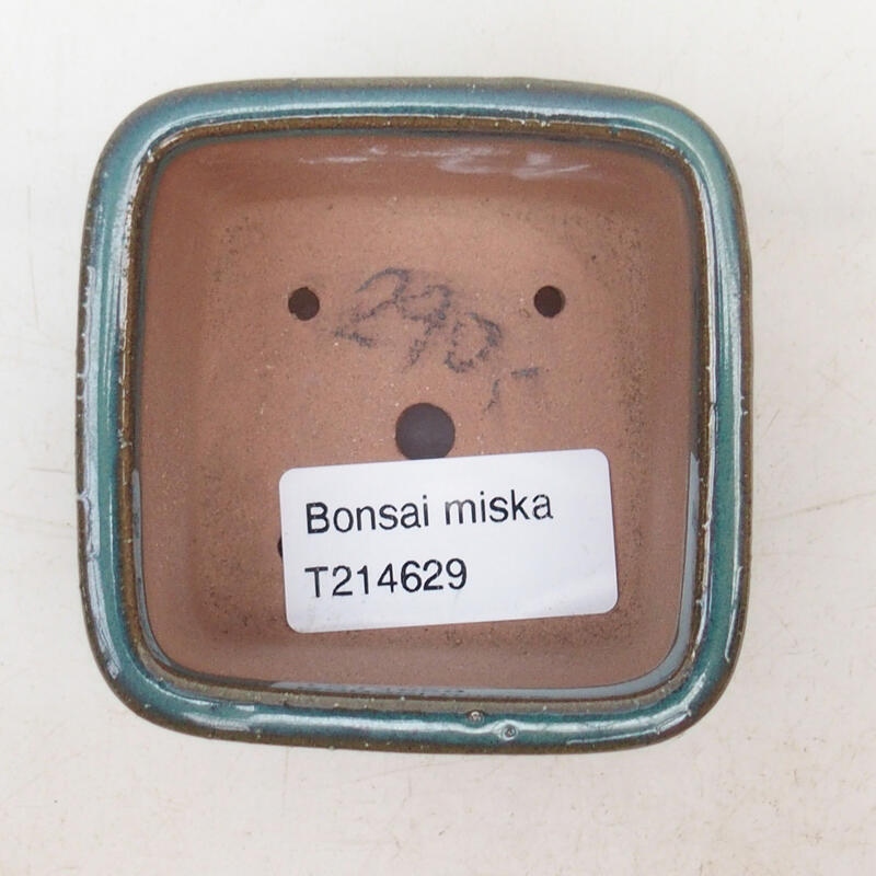 Bonsaischale aus Keramik 7 x 7 x 4 cm, grün
