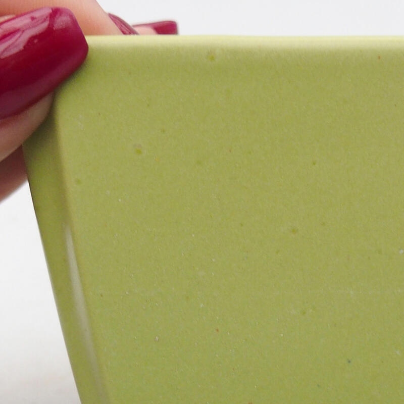 Bonsaischale aus Keramik 7 x 7 x 6 cm, grün