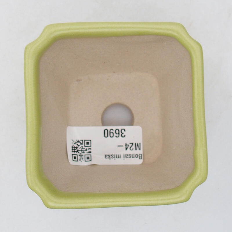 Bonsaischale aus Keramik 7 x 7 x 6 cm, grün