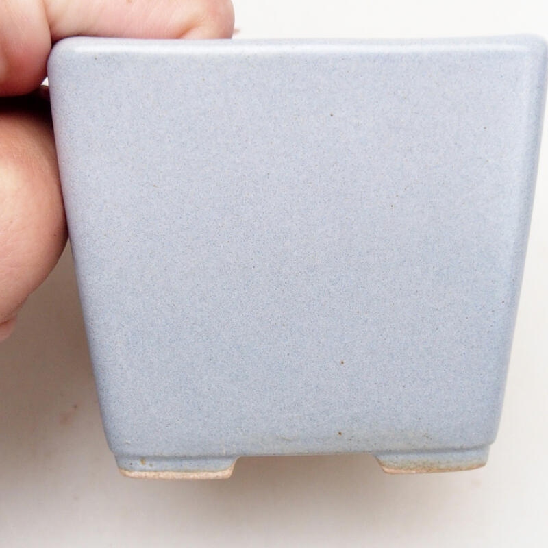 Bonsaischale aus Keramik 7 x 7 x 7 cm, grau