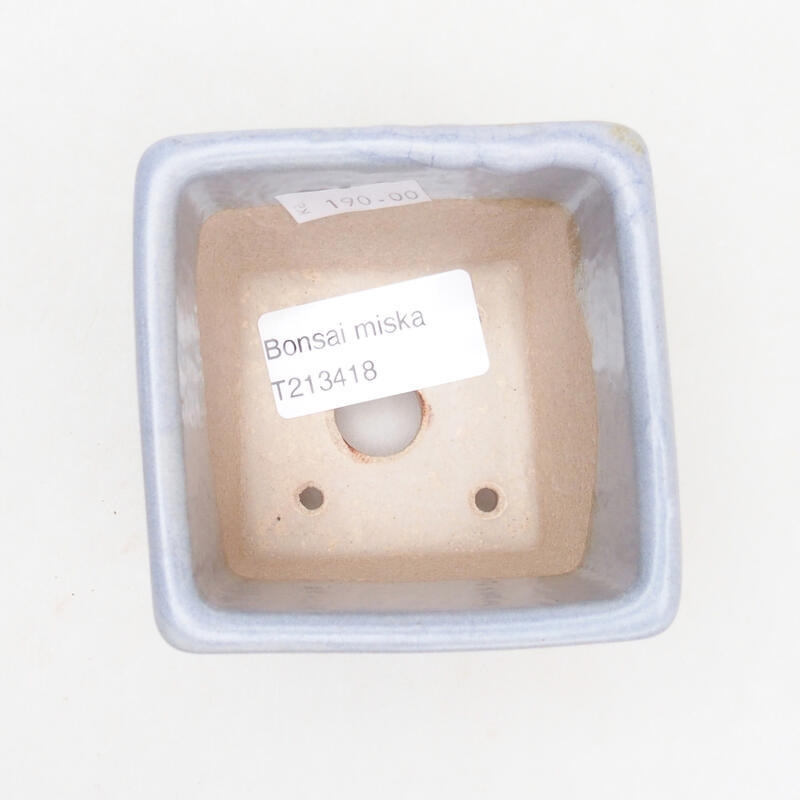 Bonsaischale aus Keramik 7 x 7 x 7 cm, grau