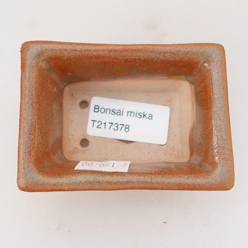 Bonsaischale aus Keramik 8,5 x 6 x 4 cm, braun