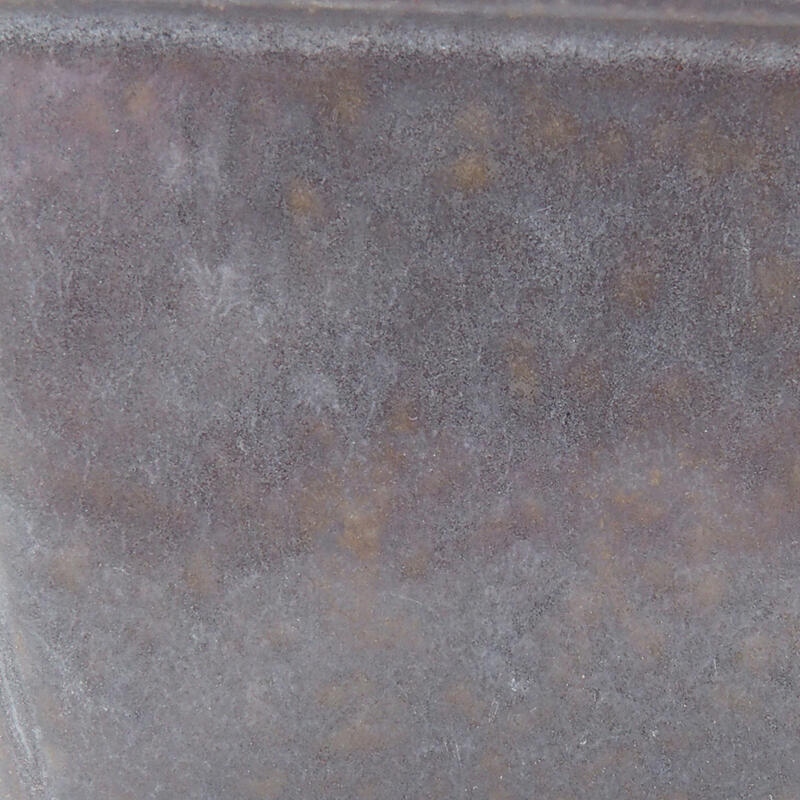 Bonsaischale aus Keramik 8,5 x 8,5 x 5,5 cm, metallfarben