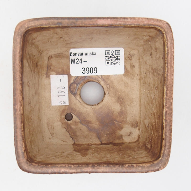 Bonsaischale aus Keramik 8,5 x 8,5 x 5,5 cm, rosa