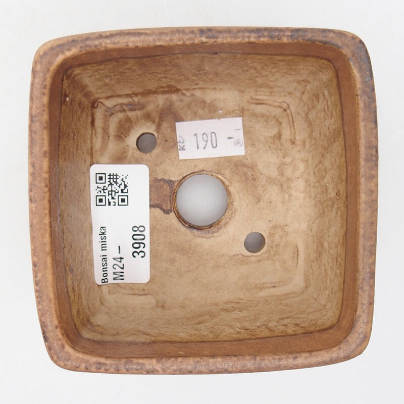 Bonsaischale aus Keramik 8,5 x 8,5 x 5,5 cm, rosa