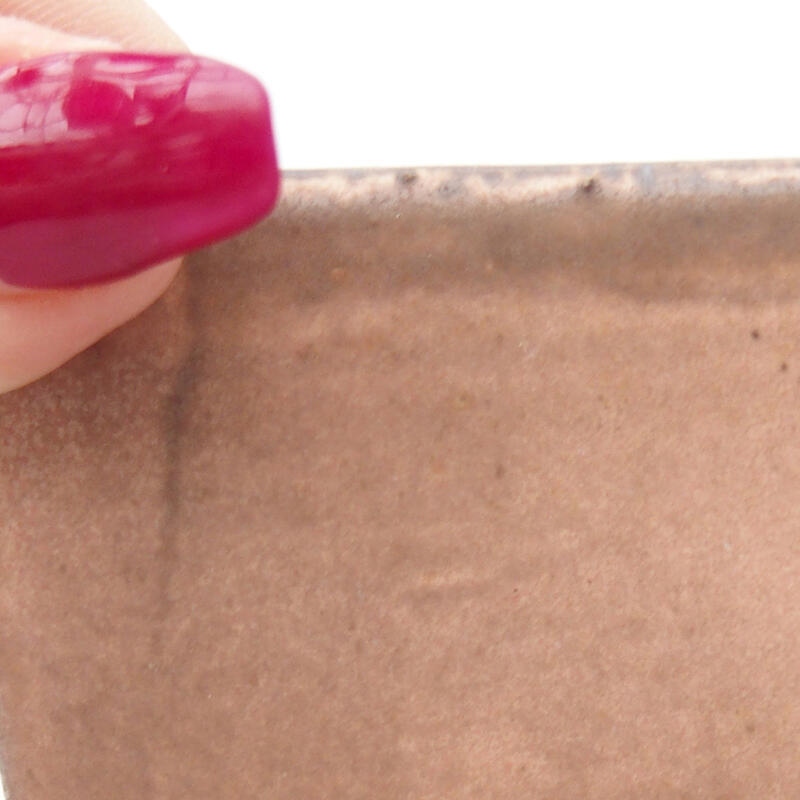 Bonsaischale aus Keramik 8,5 x 8,5 x 5,5 cm, rosa