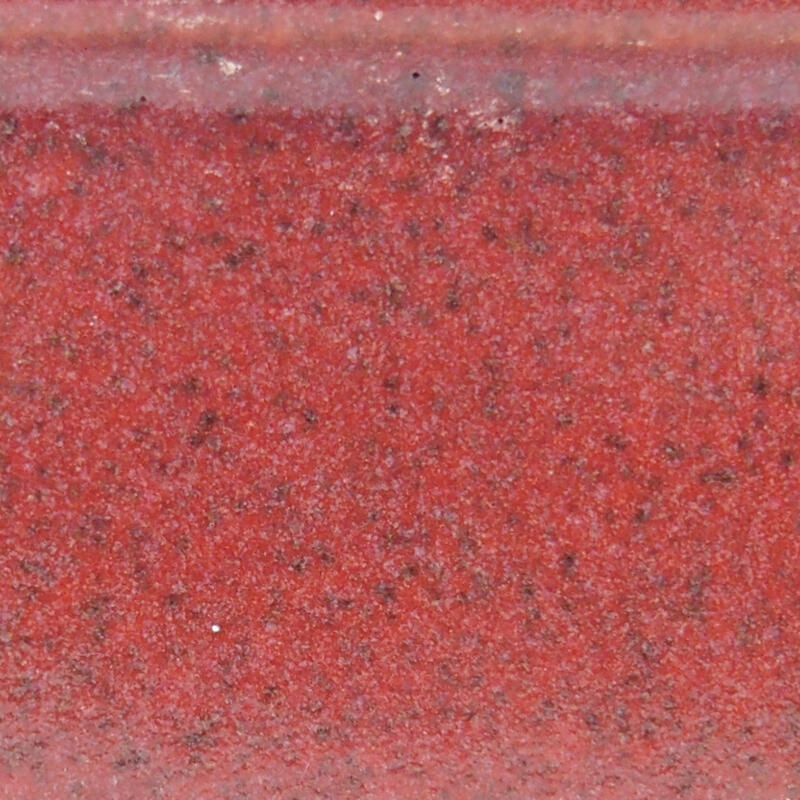 Bonsaischale aus Keramik 8,5 x 8,5 x 5,5 cm, bordeauxrot