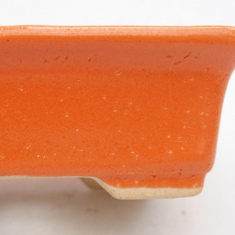 Bonsaischale aus Keramik 8 x 6 x 2,5 cm, orange