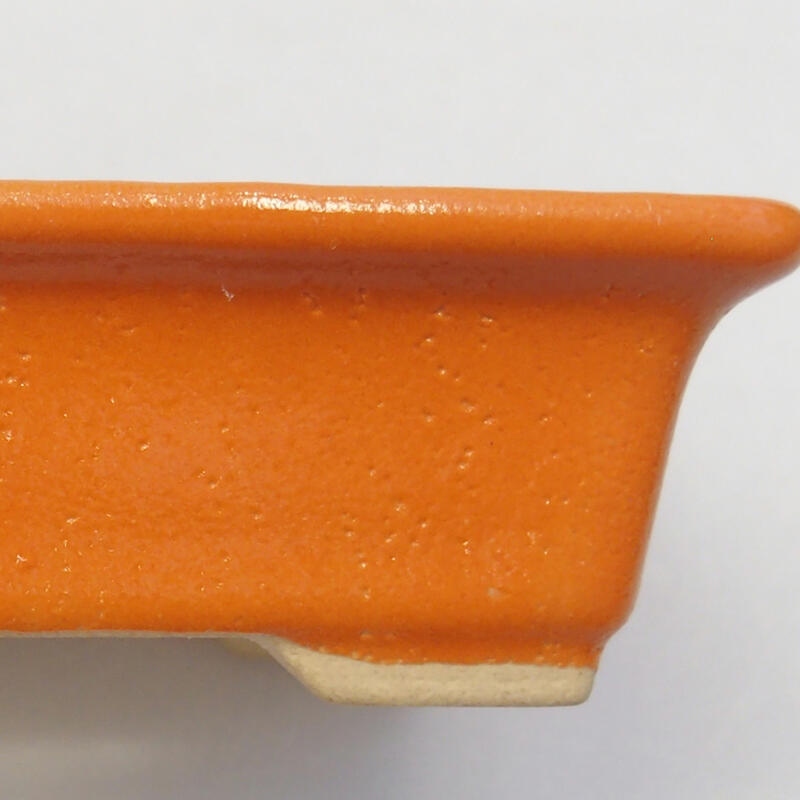 Bonsaischale aus Keramik 8 x 6 x 3 cm, orange