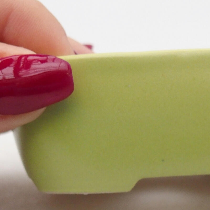 Bonsaischale aus Keramik 8 x 6 x 3 cm, grün