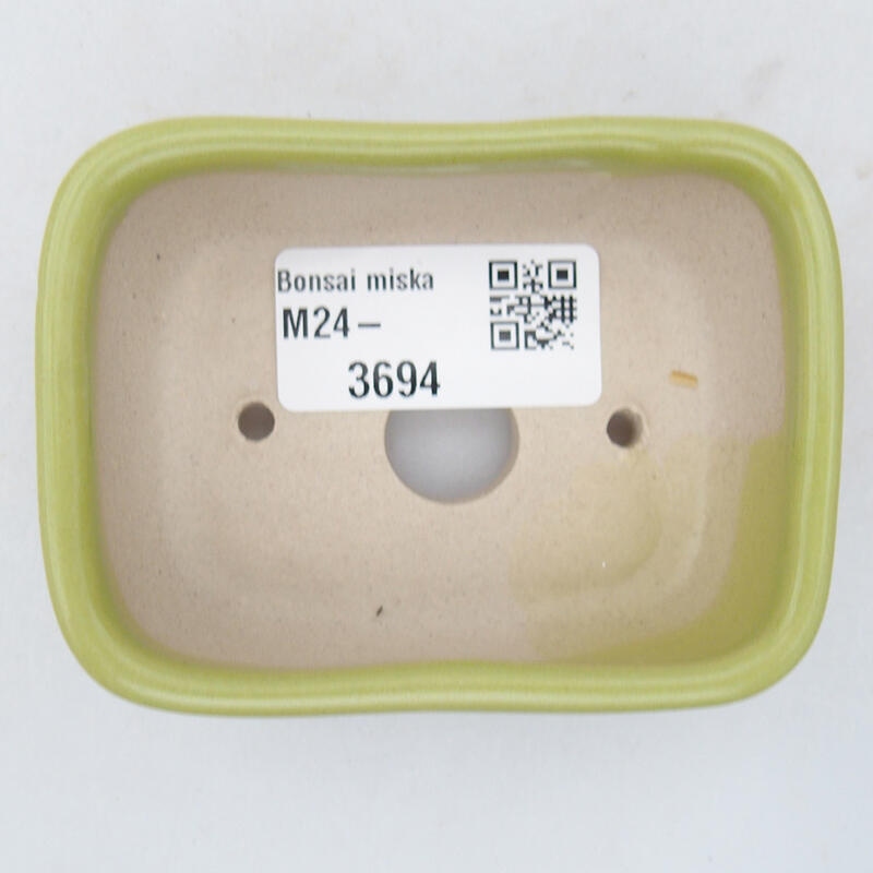 Bonsaischale aus Keramik 8 x 6 x 3 cm, grün