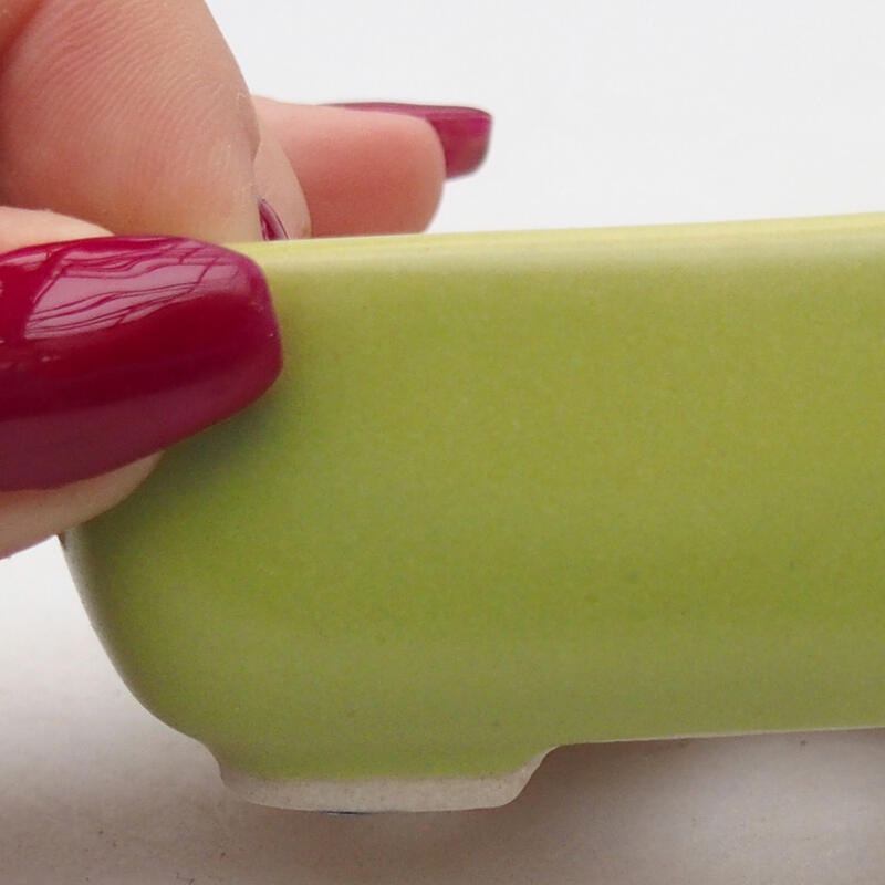 Bonsaischale aus Keramik 8 x 6 x 3 cm, grün