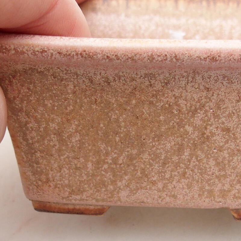 Bonsaischale aus Keramik 8 x 6 x 4 cm, rosa