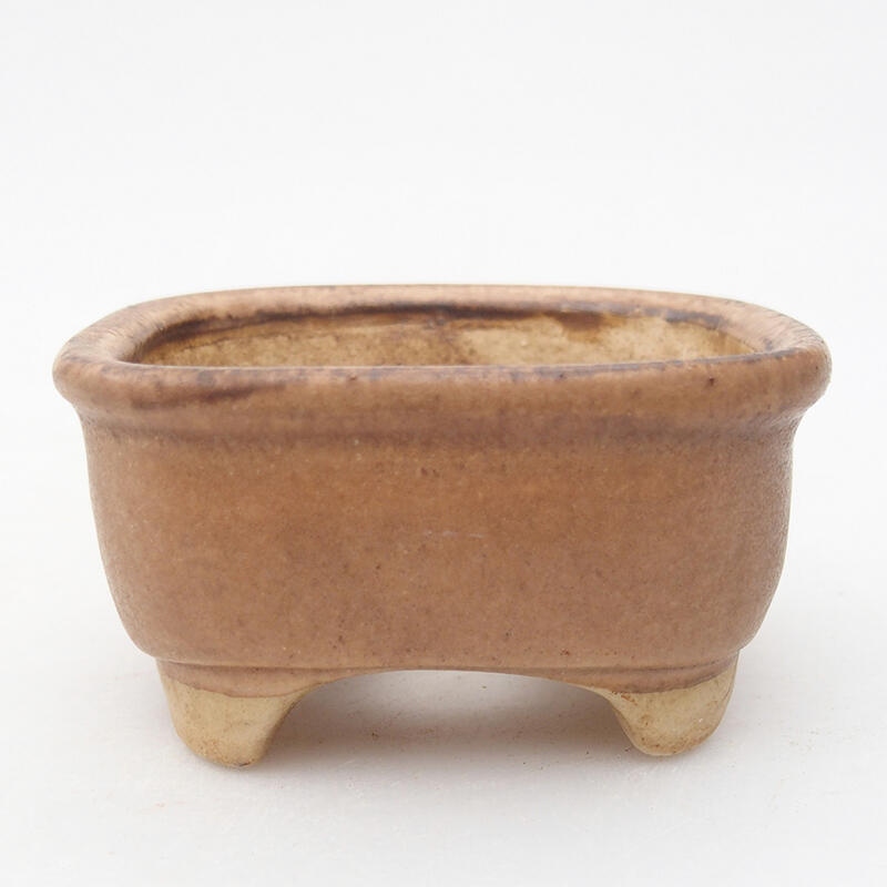 Bonsaischale aus Keramik 8 x 7,5 x 4 cm, rosa