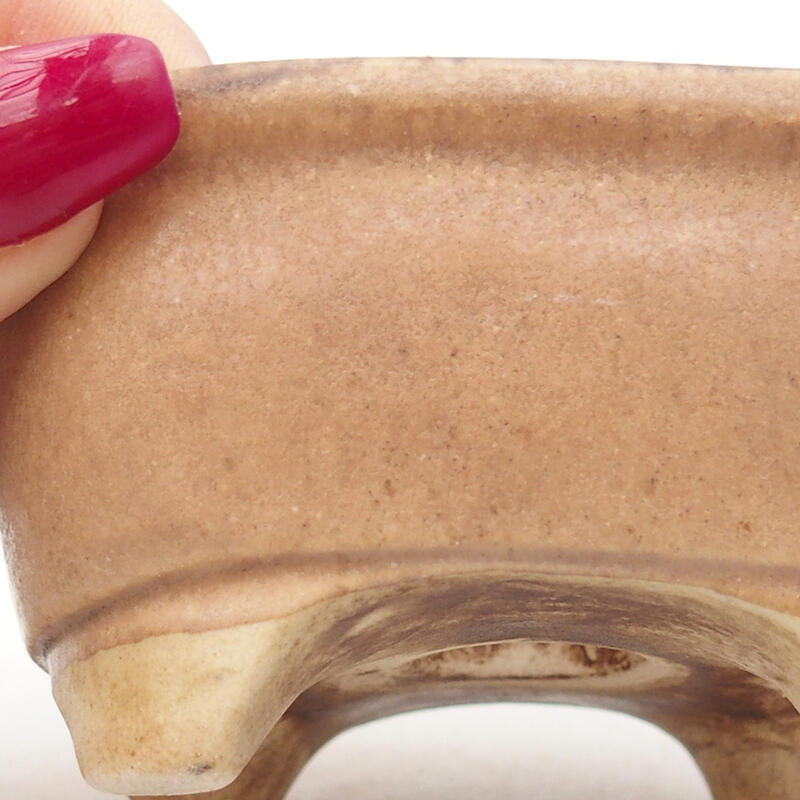 Bonsaischale aus Keramik 8 x 7,5 x 4 cm, rosa