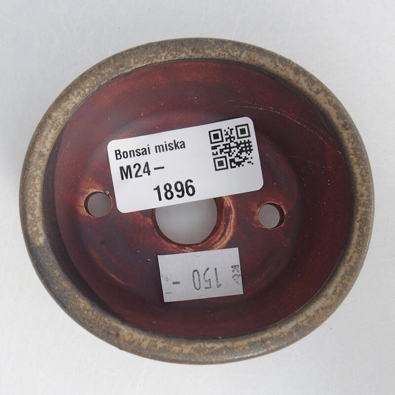 Bonsaischale aus Keramik 8 x 7 x 3,5 cm, braun
