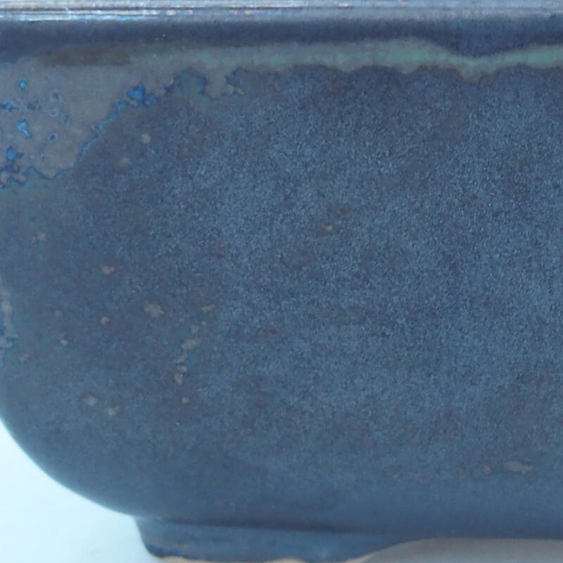 Bonsaischale aus Keramik 8 x 7 x 3 cm, metallfarben