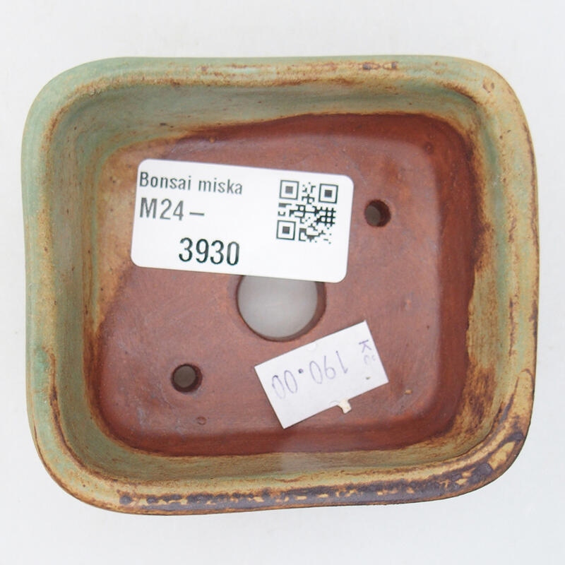 Bonsaischale aus Keramik 8 x 7 x 3 cm, grün