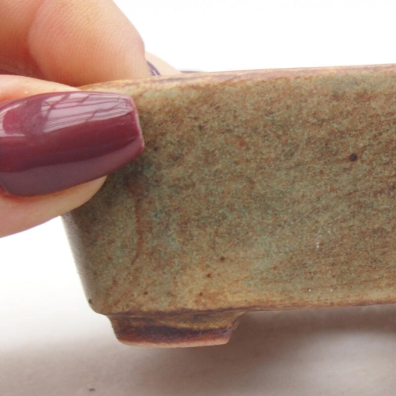 Bonsaischale aus Keramik 8 x 7 x 3 cm, grün