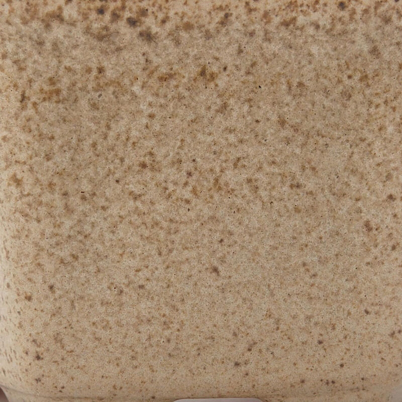 Bonsaischale aus Keramik 8 x 7 x 4 cm, Farbe beige