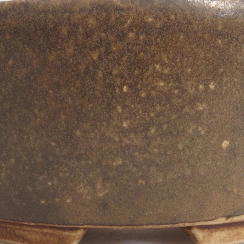 Bonsaischale aus Keramik 8 x 7 x 4 cm, braun