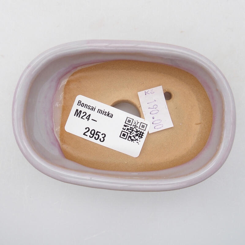 Bonsaischale aus Keramik 9,5 x 6 x 2,5 cm, Farbe lila