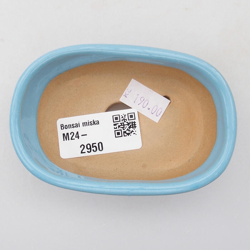 Bonsaischale aus Keramik 9,5 x 6 x 2,5 cm, Farbe blau