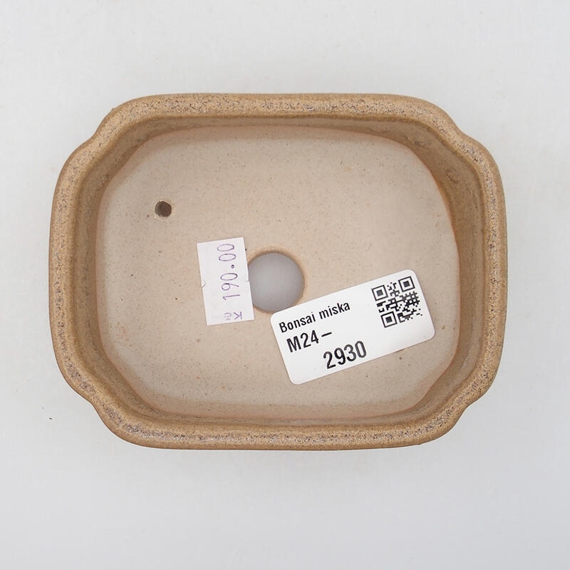 Bonsaischale aus Keramik 9,5 x 7,5 x 3,5 cm, braun