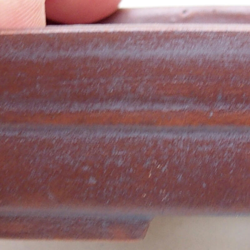 Bonsaischale aus Keramik 9,5 x 7 x 2,5 cm, Farbe schwarz