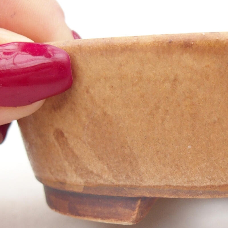 Bonsaischale aus Keramik 9,5 x 8,5 x 3,5 cm, rosa